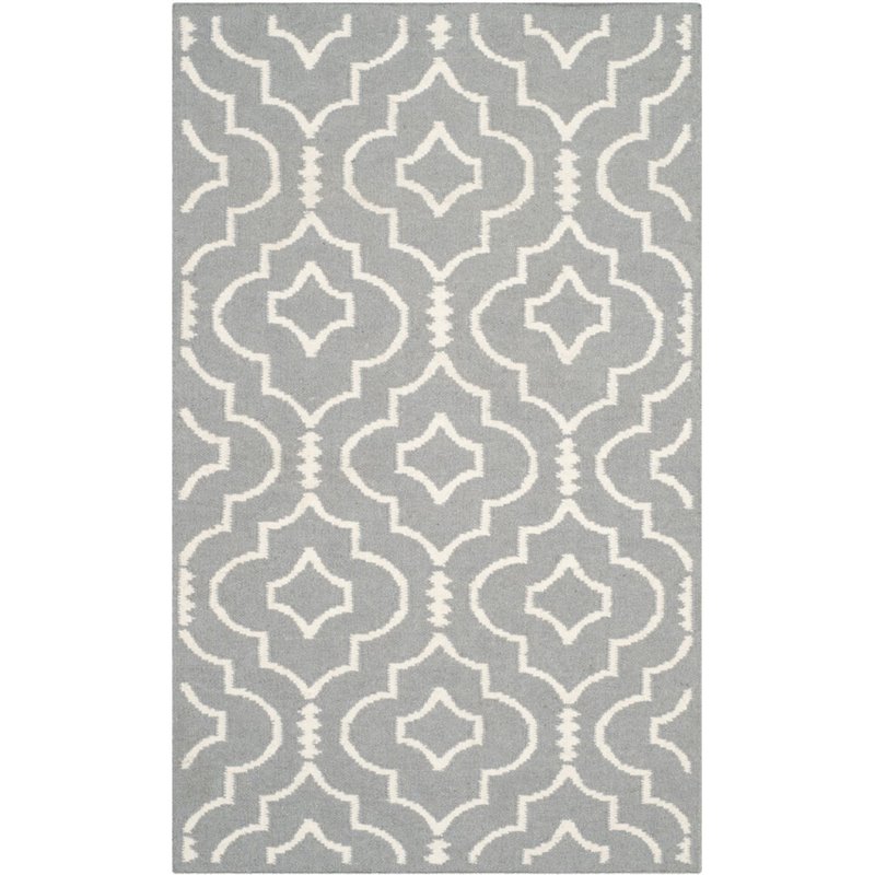 Safavieh Dhurries 6' Round Hand Woven Flat Weave Rug