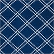 Safavieh Dhurries 3' X 5' Hand Woven Flat Weave Rug in Navy and Ivory