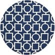Safavieh Dhurries 6' Round Hand Woven Flat Weave Rug