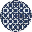 Safavieh Dhurries 6' Round Hand Woven Flat Weave Rug