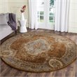 Safavieh Empire 5' X 8' Hand Tufted Wool Rug in Blue and Brown