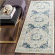 Safavieh Evoke 5' Round Power Loomed Rug in Ivory and Blue