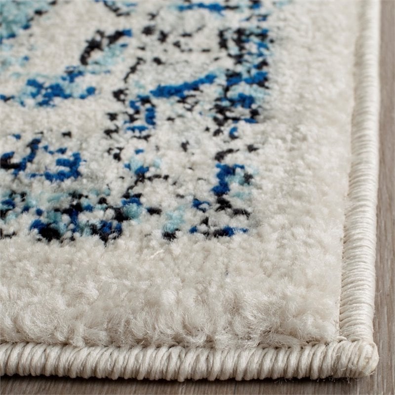 Safavieh Evoke 8' X 10' Power Loomed Rug in Gray and Ivory