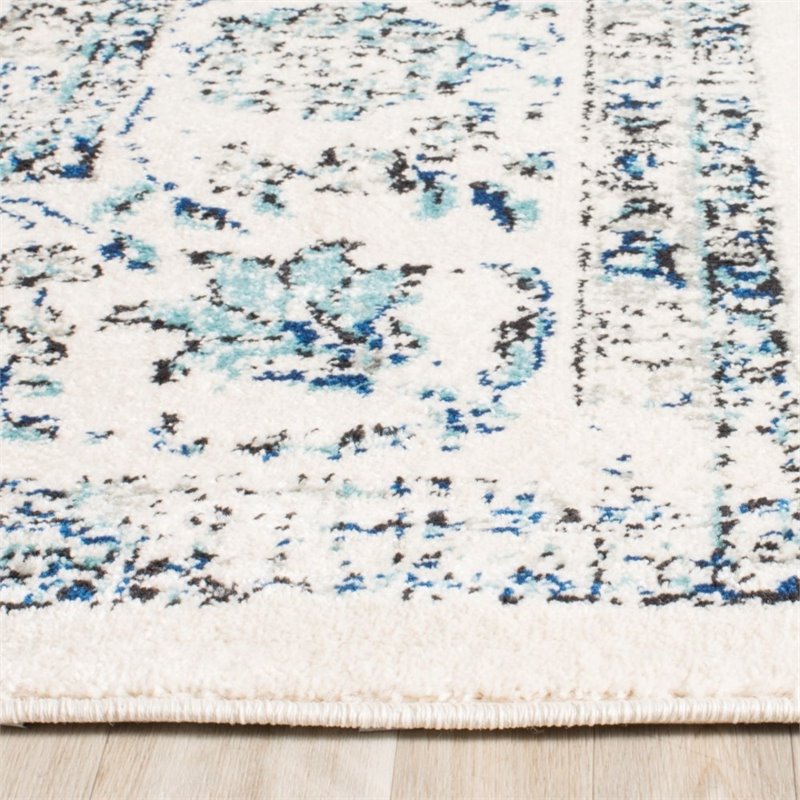 Safavieh Evoke 8' X 10' Power Loomed Rug in Gray and Ivory