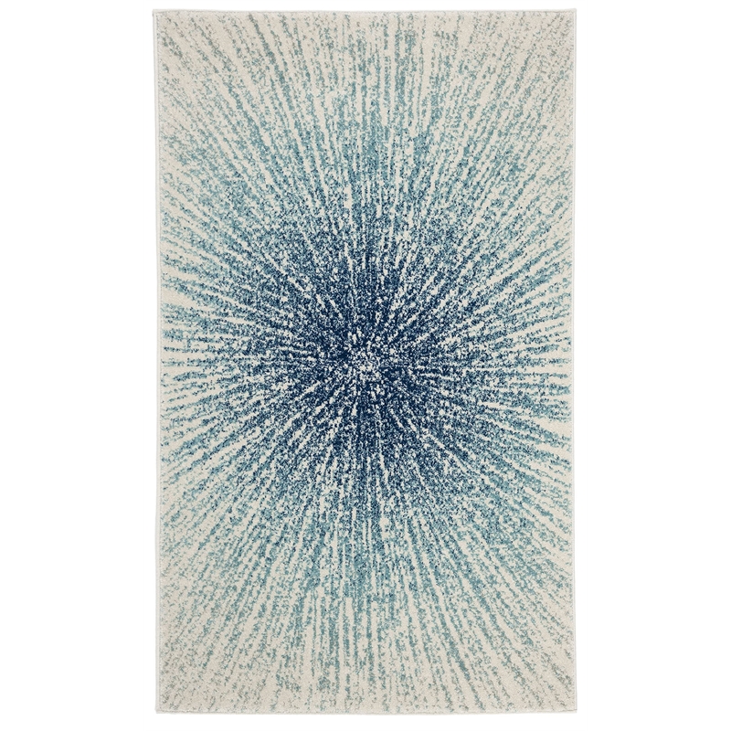Safavieh Evoke 4' X 6' Power Loomed Rug in Royal and Ivory