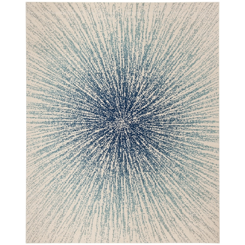 Safavieh Evoke 8' X 10' Power Loomed Rug in Royal and Ivory