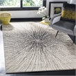 Safavieh Evoke 3' X 5' Power Loomed Rug in Black and Ivory