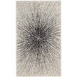 Safavieh Evoke 3' X 5' Power Loomed Rug in Black and Ivory
