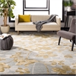Safavieh Evoke 3' X 5' Power Loomed Polypropylene Rug in Gray and Gold