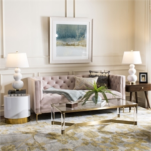 Safavieh Evoke 4' X 6' Power Loomed Polypropylene Rug in Gray and Gold