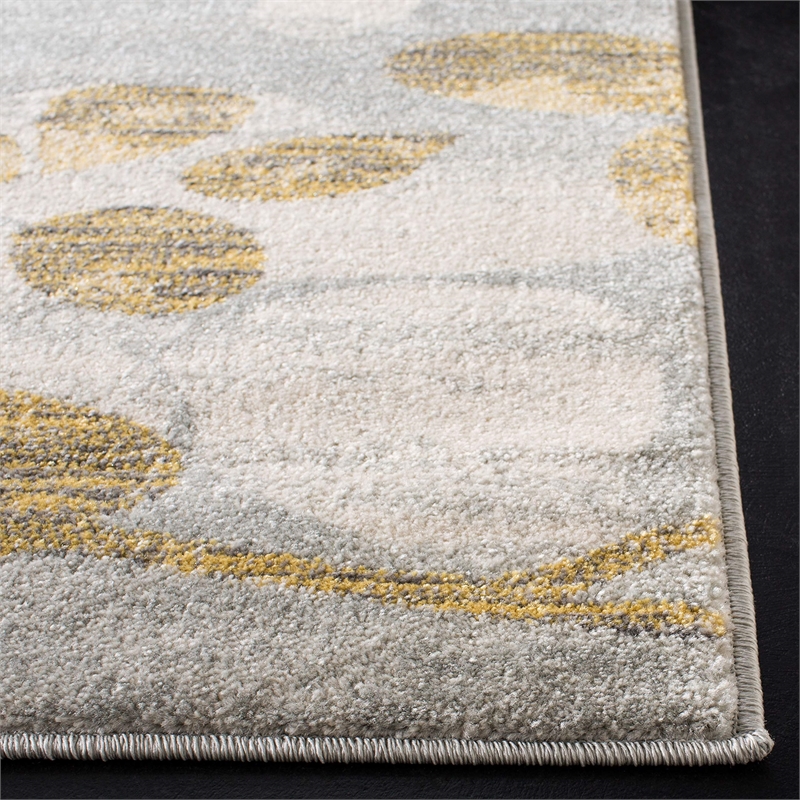 Safavieh Evoke 9' X 12' Power Loomed Rug in Gray and Gold