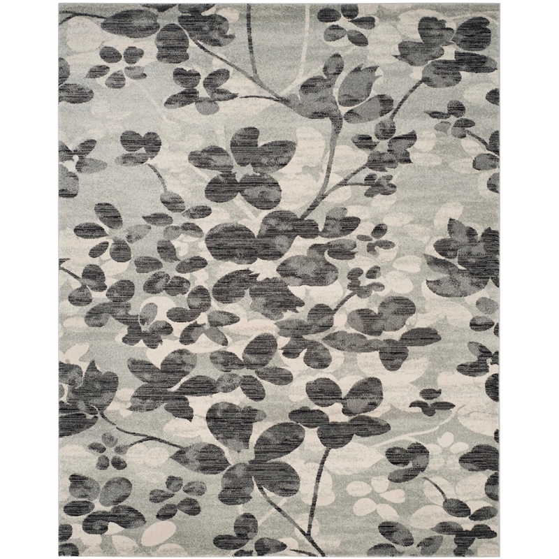 Safavieh Evoke 10' X 14' Power Loomed Rug in Gray and Black
