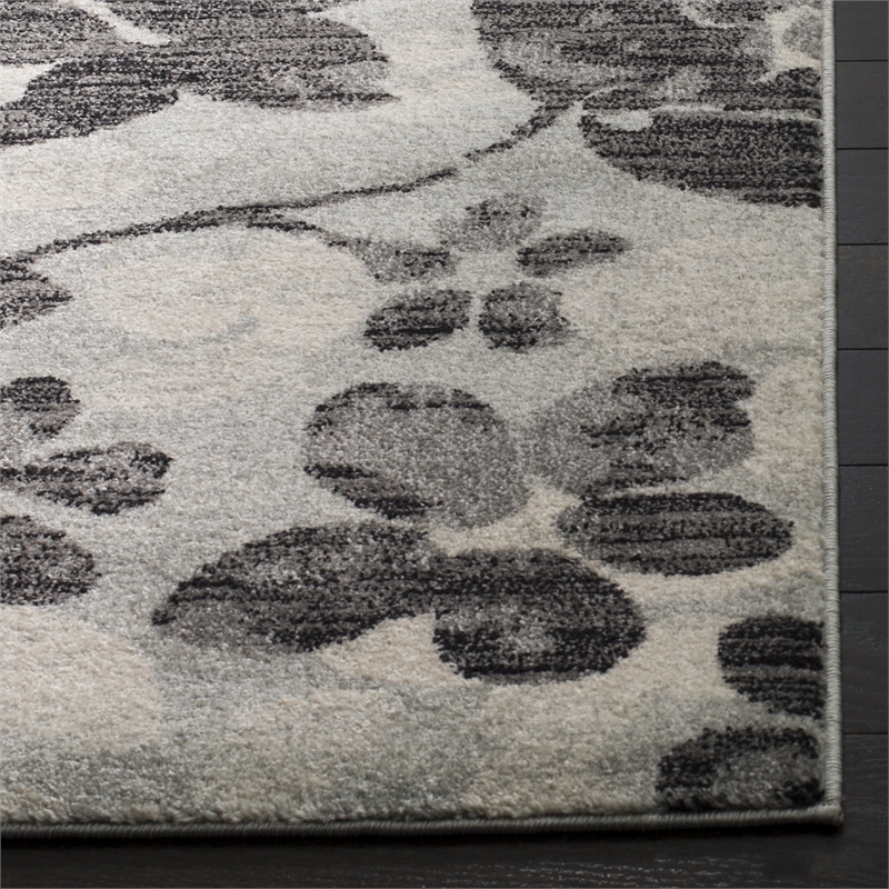 Safavieh Evoke 10' X 14' Power Loomed Rug in Gray and Black