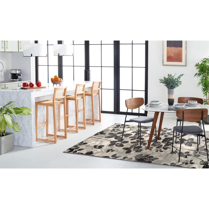 Safavieh Evoke 10' X 14' Power Loomed Rug in Gray and Black