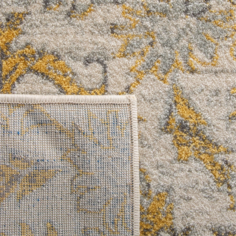 Safavieh Evoke 4' X 6' Power Loomed Rug in Ivory and Gold