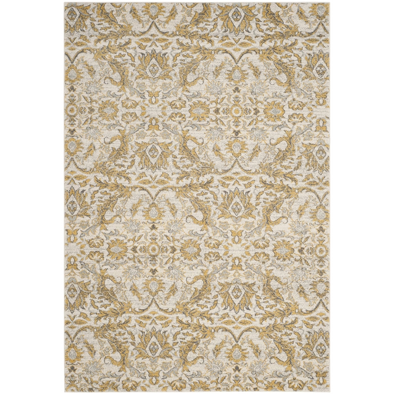 Safavieh Evoke 9' X 12' Power Loomed Rug in Ivory and Gold