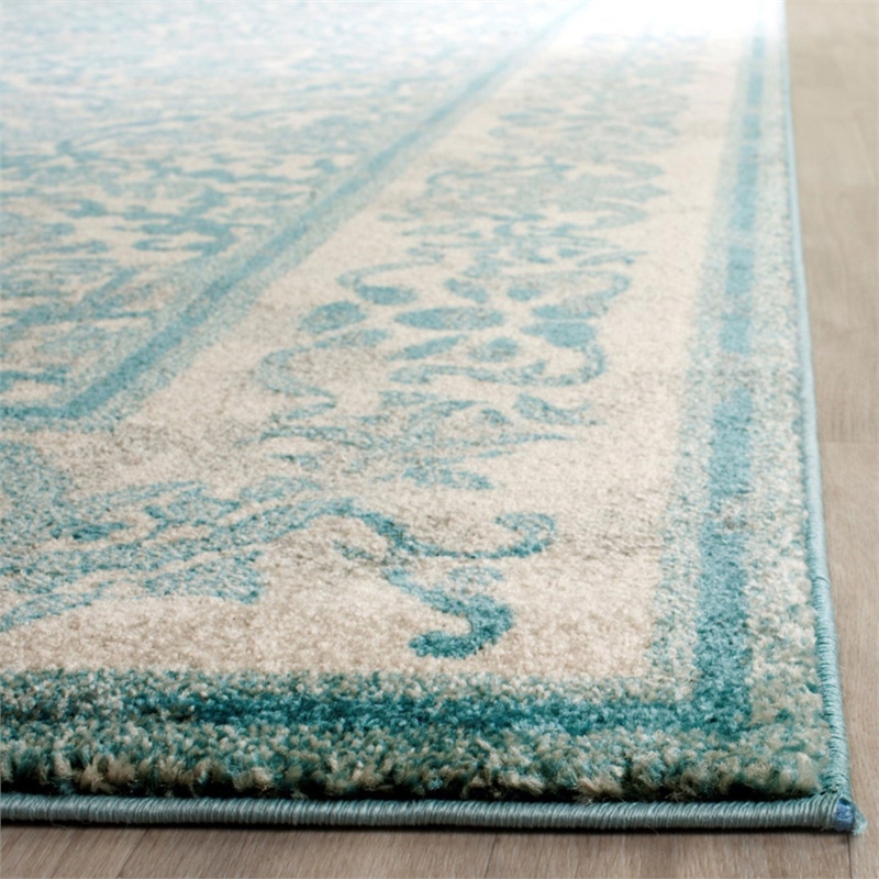 Safavieh Evoke 10' X 14' Power Loomed Rug in Ivory and Gray
