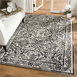 Safavieh Evoke 9' X 12' Power Loomed Rug in Ivory and Gray