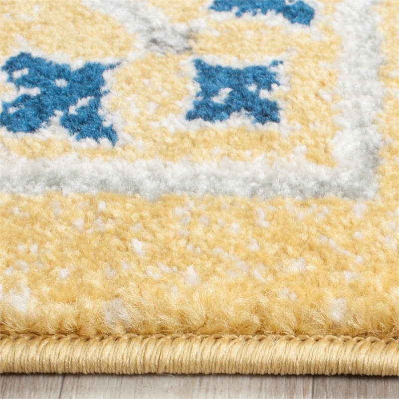 Safavieh Evoke 9' X 12' Power Loomed Rug in Gold and Ivory