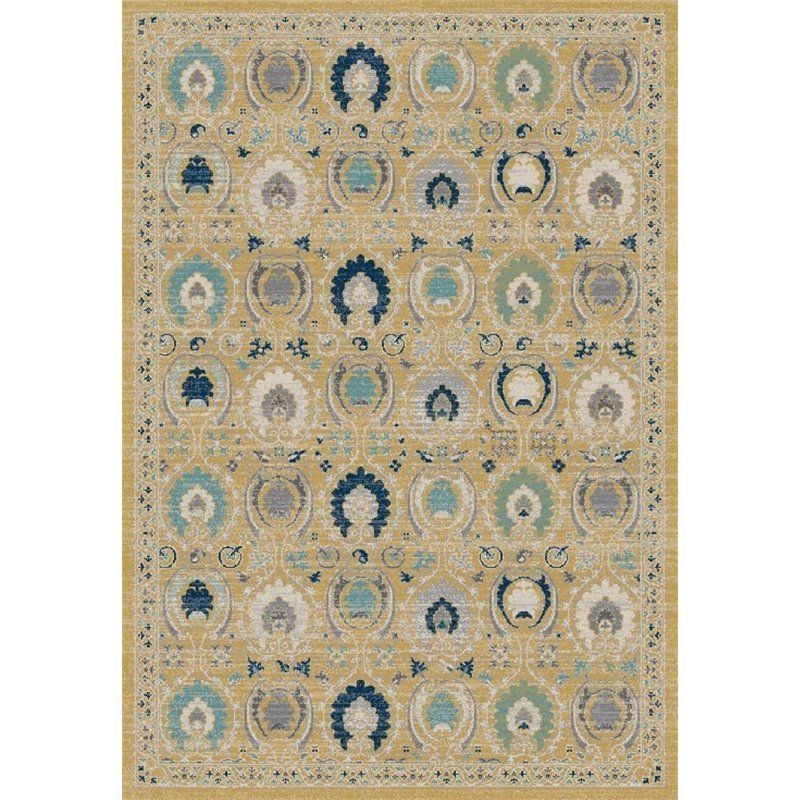 Safavieh Evoke 9' X 12' Power Loomed Rug in Gold and Ivory