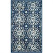 Safavieh Evoke 3' X 5' Power Loomed Rug in Navy and Ivory