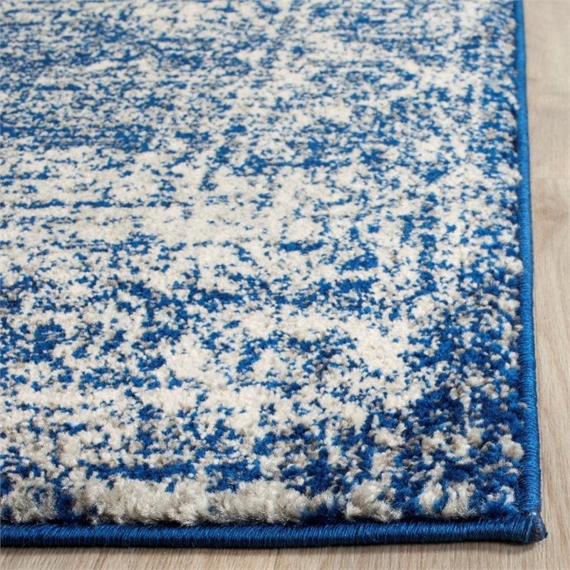 Safavieh Evoke 10' X 14' Power Loomed Rug in Navy and Ivory