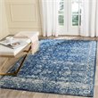 Safavieh Evoke 10' X 14' Power Loomed Rug in Navy and Ivory