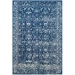 Safavieh Evoke 3' X 5' Power Loomed Rug in Navy and Ivory