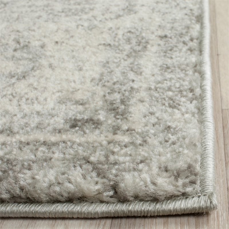 Safavieh Evoke 8' X 10' Power Loomed Rug in Silver and Ivory