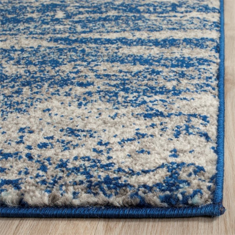 Safavieh Evoke 10' X 14' Power Loomed Rug in Navy and Ivory