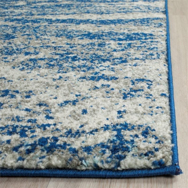 Safavieh Evoke 10' X 14' Power Loomed Rug in Navy and Ivory