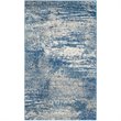 Safavieh Evoke 3' X 5' Power Loomed Rug in Navy and Ivory
