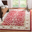 Safavieh DuraRug 4' X 6' Hand Hooked Rug in Red and Ivory