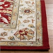 Safavieh DuraRug 4' X 6' Hand Hooked Rug in Red and Ivory
