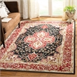 Safavieh DuraRug 3' X 5' Hand Hooked Rug in Black and Red