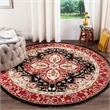 Safavieh DuraRug 3' X 5' Hand Hooked Rug in Black and Red