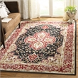 Safavieh DuraRug 4' X 6' Hand Hooked Rug in Black and Red