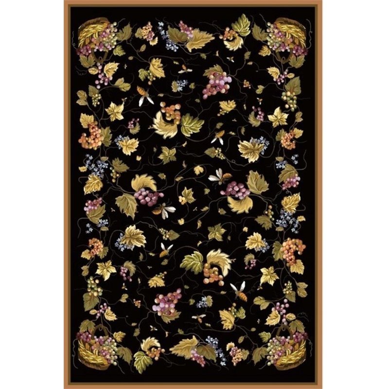 Safavieh DuraRug 4' X 6' Hand Hooked Polypropylene Rug in Black
