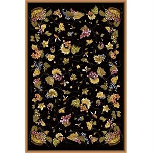 Safavieh DuraRug 4' X 6' Hand Hooked Polypropylene Rug in Black