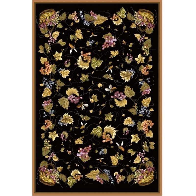 Safavieh DuraRug 6' X 9' Hand Hooked Polypropylene Rug in Black