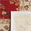 Safavieh DuraRug 9' X 12' Hand Hooked Rug in Red and Ivory