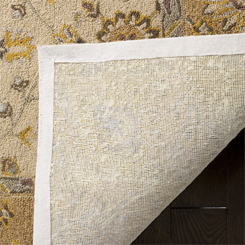 Safavieh DuraRug 8' X 10' Hand Hooked Rug in Ivory and Beige