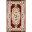 Safavieh DuraRug 3' X 5' Hand Hooked Rug in Ivory and Red