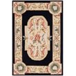 Safavieh DuraRug 2' X 3' Hand Hooked Rug in Navy and Ivory