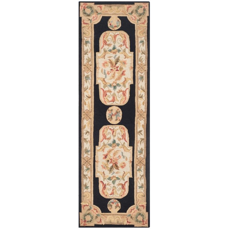 Safavieh DuraRug 2' X 3' Hand Hooked Rug in Navy and Ivory