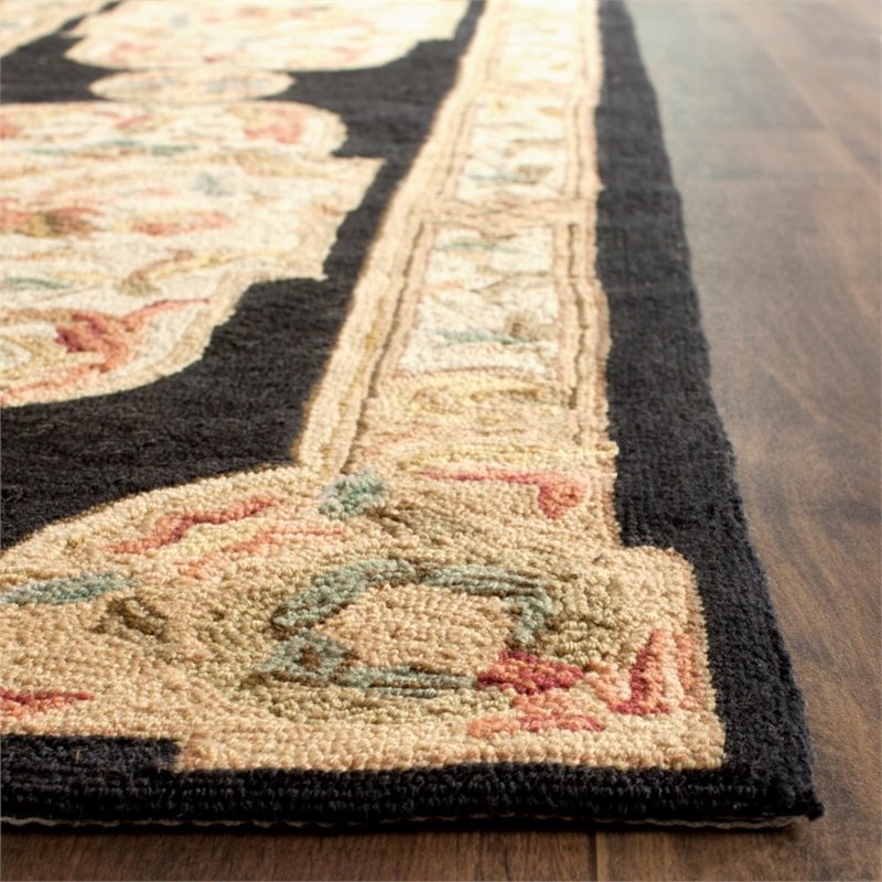 Safavieh DuraRug 2' X 3' Hand Hooked Rug in Navy and Ivory