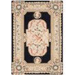 Safavieh DuraRug 2' X 3' Hand Hooked Rug in Navy and Ivory