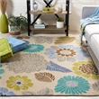 Safavieh Four Seasons 4' X 6' Hand Hooked Polyester Pile Rug in Gray