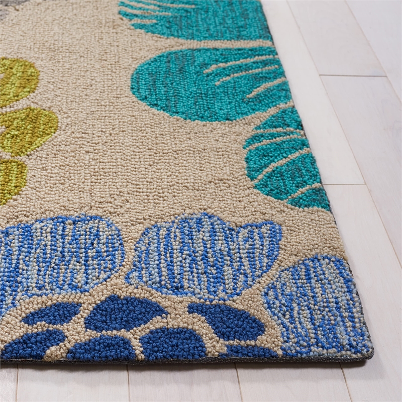 Safavieh Four Seasons 4' X 6' Hand Hooked Polyester Pile Rug in Gray