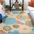 Safavieh Four Seasons 4' X 6' Hand Hooked Polyester Pile Rug in Ivory
